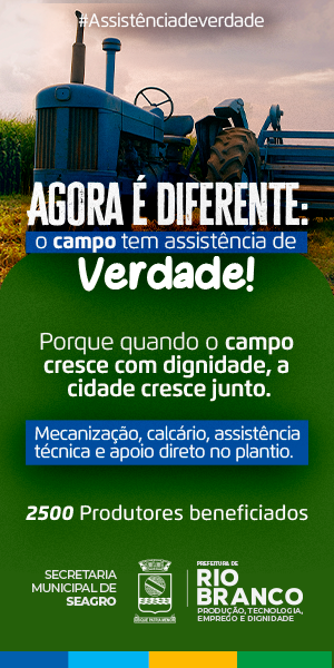 Banner Mecanização, calcário, assistência técnica e apoio direto no plantio - Rio Branco