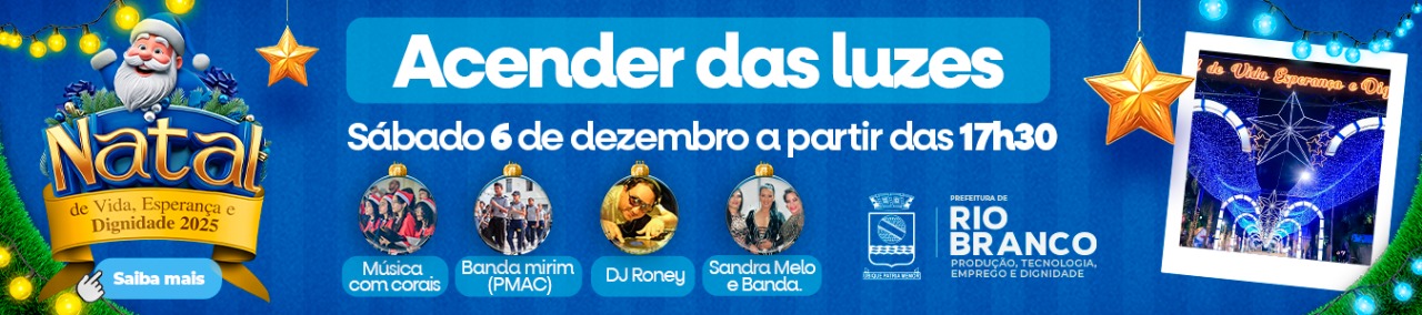 Banner Acender das Luzes- Rio Branco